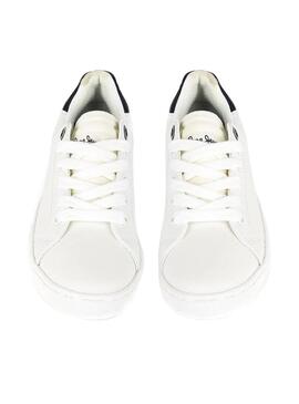 Sneaker Pepe Jeans Brompton Basic Bianco Bambino