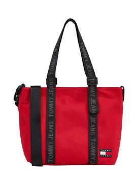 Borsa Tommy Jeans Mini Tote Essential Rosso Donna