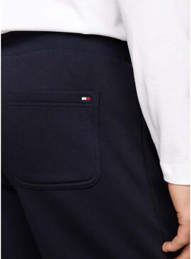 Tommy Hilfiger Logo Navy Bermuda per uomo