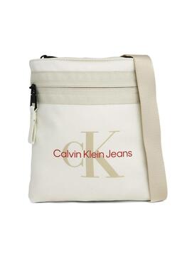 Borsa a tracolla Calvin Klein Sports Essentials Beige