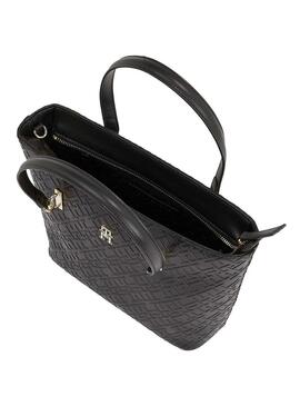 Borsa Tommy Hilfiger Refined Mini Tote nera donna