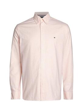 Camicia Tommy Hilfiger 1985 a quadri rosa uomo