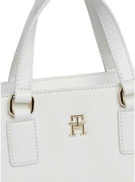 Borsa Tommy Hilfiger Monotype Mini Bianca Donna