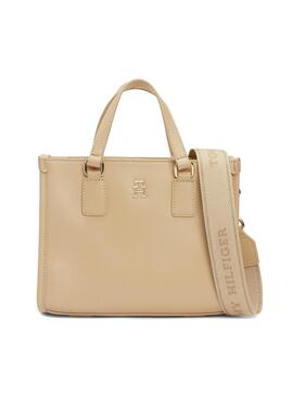 Borsa Tommy Hilfiger Monotype Mini Tostata Donna