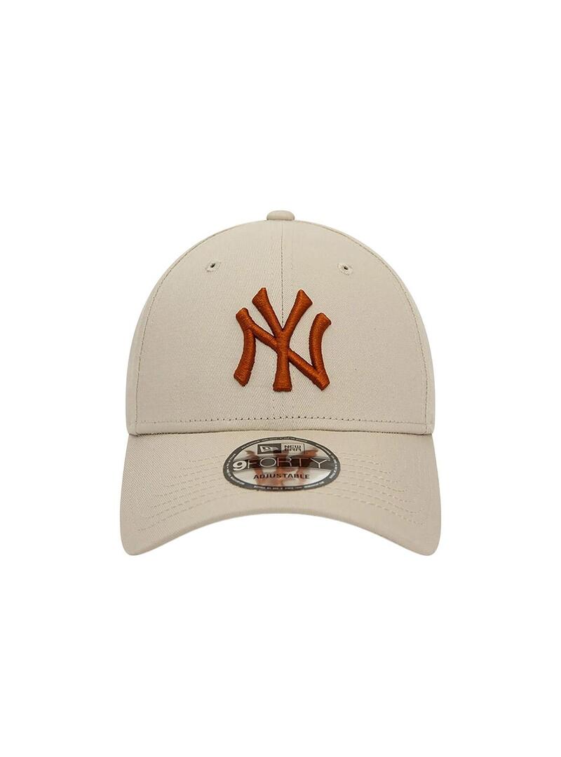 Cappello New Era New York Yankees League 9FORTY Beige