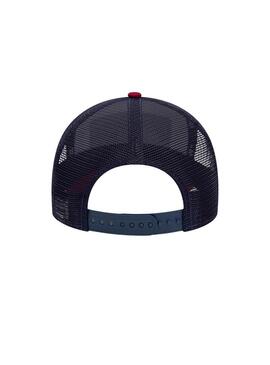 Cappello New Era Patch Trucker Bordeaux Marino