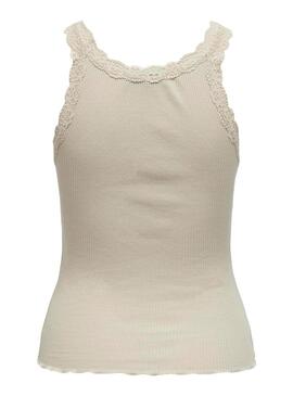 Maglietta Only Sharai Beige per donna