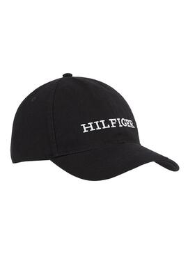 Cappello Tommy Hilfiger Monotype Nero per Uomo