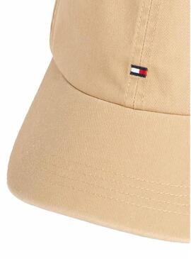 Cappello Tommy Hilfiger Flag Soft Tostato per Uomo