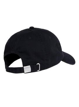 Cappello Tommy Jeans Heritage con patch nero