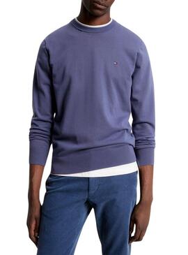 Maglione Tommy Hilfiger 1985 Crew Blu per Uomo