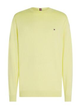 Maglione Tommy Hilfiger Mouline Giallo Per Uomo