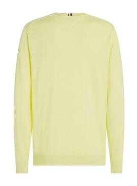 Maglione Tommy Hilfiger Mouline Giallo Per Uomo