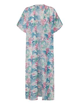 Kaftan Pepe Jeans Hibiscus stampato floreale