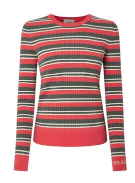 Maglione a righe a coste Pepe Jeans Gabriela per donna