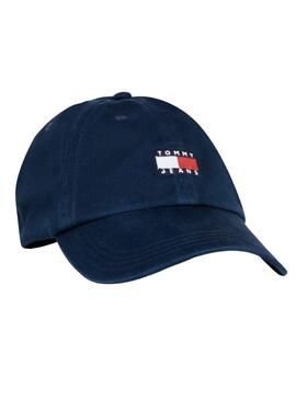 Cappello Tommy Jeans Heritage con patch marino.