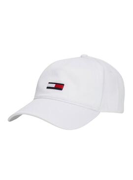 Cappello Tommy Jeans Elongated Flag Bianco