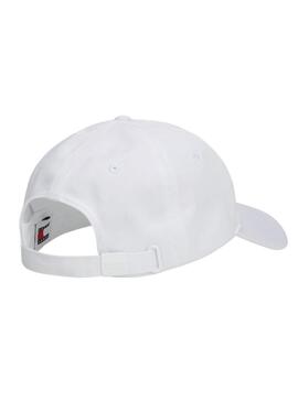 Cappello Tommy Jeans Elongated Flag Bianco