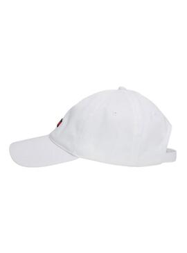 Cappello Tommy Jeans Elongated Flag Bianco