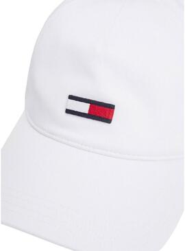 Cappello Tommy Jeans Elongated Flag Bianco