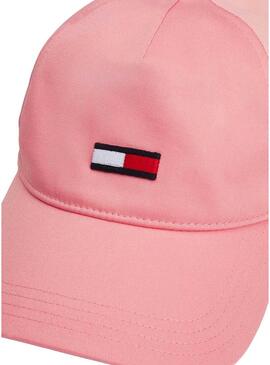 Cappello Tommy Jeans Elongated Flag Rosa