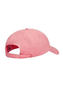 Cappello Tommy Jeans Elongated Flag Rosa