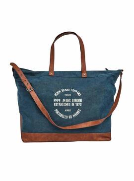 Borsa Pepe Jeans Reece Heritage Blu per donna