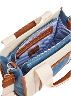 Borsa Pepe Jeans Rebecca Lottie Bianca e Blu