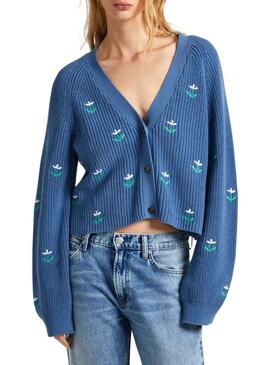 Giacca Pepe Jeans Greer Blu per Donna