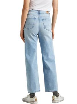 Pantaloni Pepe Jeans Wide Leg Denim Chiaro