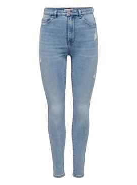 Pantaloni in denim Only Rose Denim per donna di media lunghezza