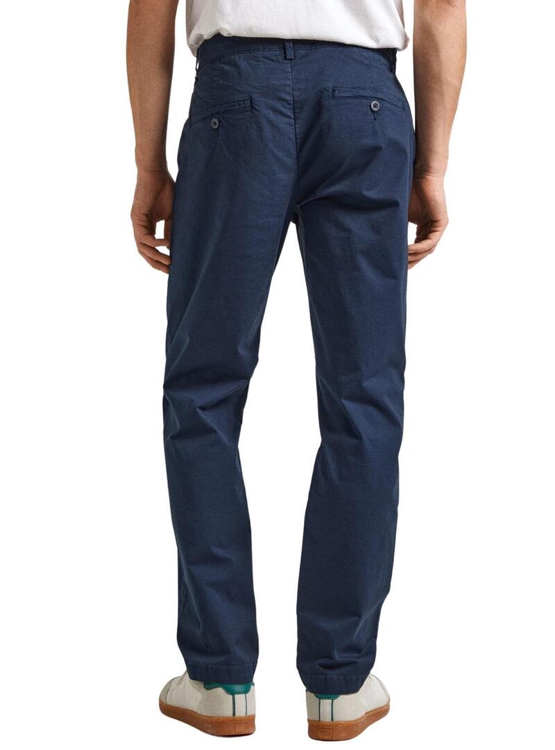 Pantaloni Pepe Jeans Slim Chino Marinaio per Uomo