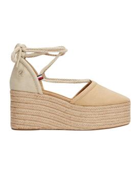 Sandali Tommy Hilfiger Closed Linen Beige Donna