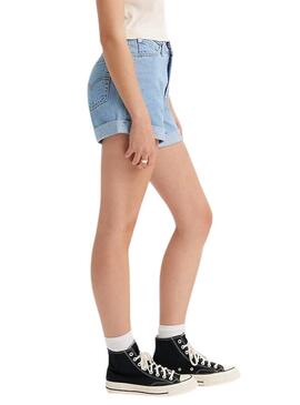 Shorts Levis Rolled Blu per Donna