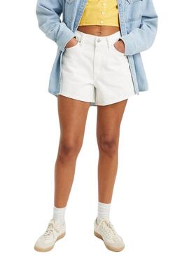 Shorts Levis 80S Bianchi per Donna