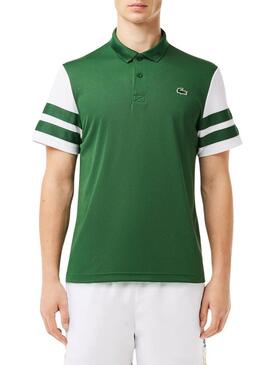 Polo Lacoste Ultra-Dry Colorblock Verde 