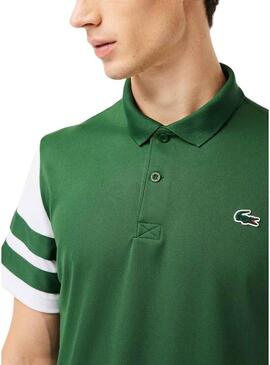 Polo Lacoste Ultra-Dry Colorblock Verde 