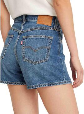 Shorts Levis 80S Blu per Donna