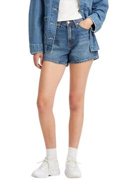 Shorts Levis 80S Blu per Donna