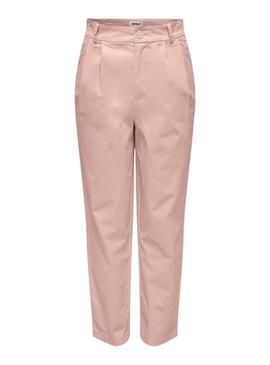 Pantaloni Only Maree rosa per donna