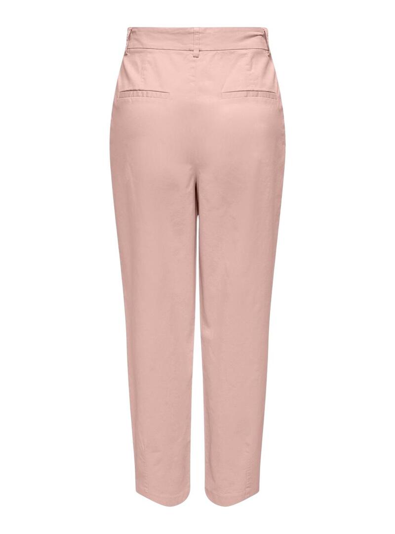 Pantaloni Only Maree rosa per donna