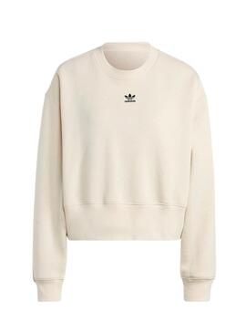 Felpa Adidas Adicolor Essentials Beige Donna