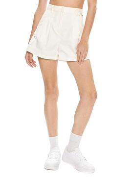 Shorts Tommy Jeans Claire Beige per donna