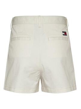 Shorts Tommy Jeans Claire Beige per donna