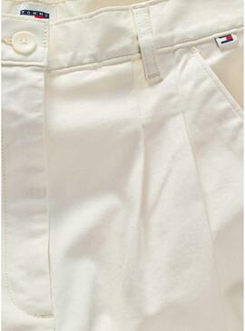 Shorts Tommy Jeans Claire Beige per donna