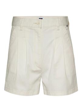 Shorts Tommy Jeans Claire Beige per donna