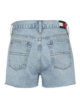 Shorts Tommy Jeans Hot Pant Denim Blu Chiaro Donna