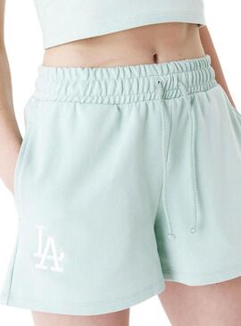 Shorts New Era LA Dodgers MLB Verde per Donna