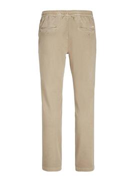 Pantaloni Jack and Jones Marco Beige per Uomo