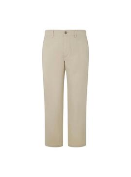 Pantalone Pepe Jeans Slim Beige per Uomo